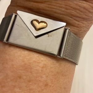 EUC. Secret Love notes envelope bracelet.